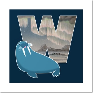 W is for Walrus Posters and Art